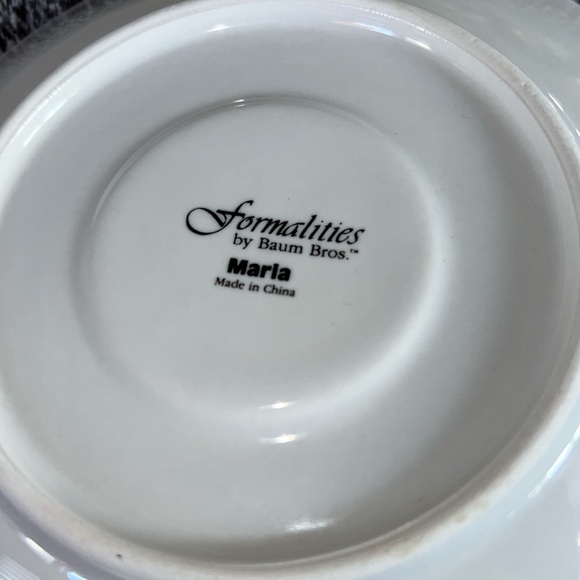 CERAMIC SAUCER MARIA PATTERN FORMALITIES BY BAUM BROS - Picture 7 of 9